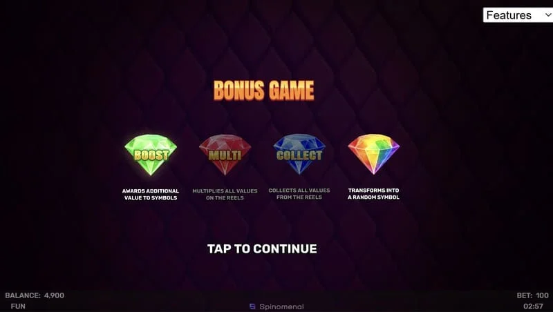 3 Sparking Crowns jogo de bônus
